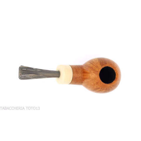 Francesco Ganci Hawkbill shaped pipe natural briar finish light - Tobacco Pipes - Natural root