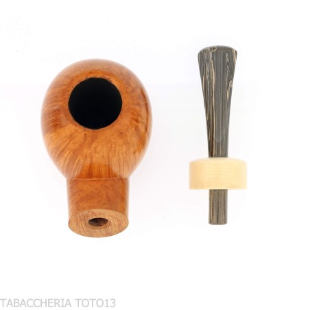 Francesco Ganci pipa en forma de Hawkbill acabado brezo natural claro - Pipas de Tabaco