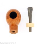 Francesco Ganci pipa en forma de Hawkbill acabado brezo natural claro - Pipas de Tabaco