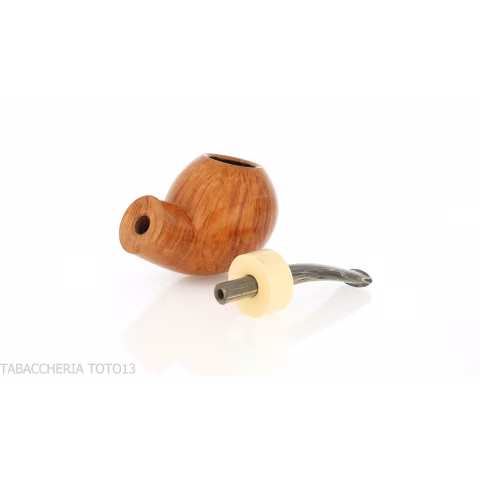 Francesco Ganci Hawkbill shaped pipe natural briar finish light - Tobacco Pipes - Natural root