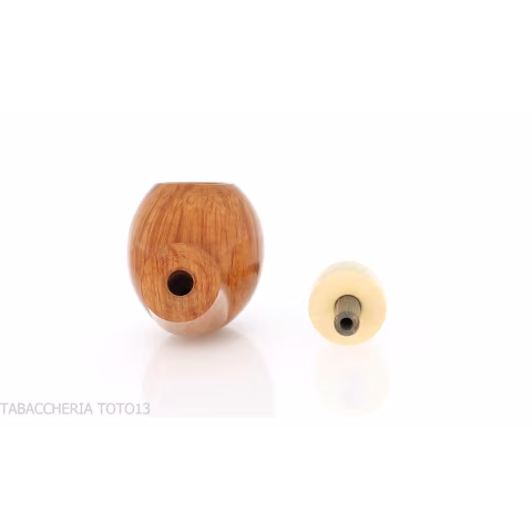 Francesco Ganci Hawkbill shaped pipe natural briar finish light - Tobacco Pipes - Natural root