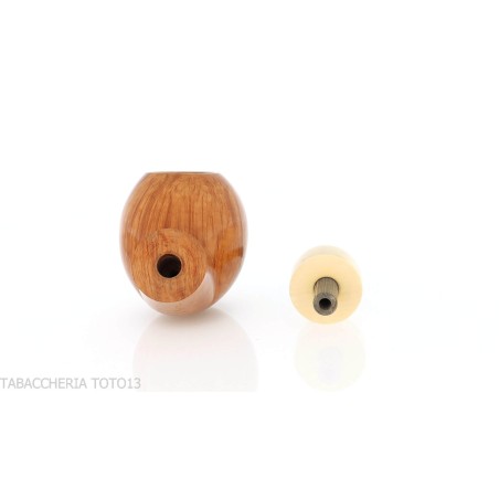 Francesco Ganci pipa en forma de Hawkbill acabado brezo natural claro - Pipas de Tabaco