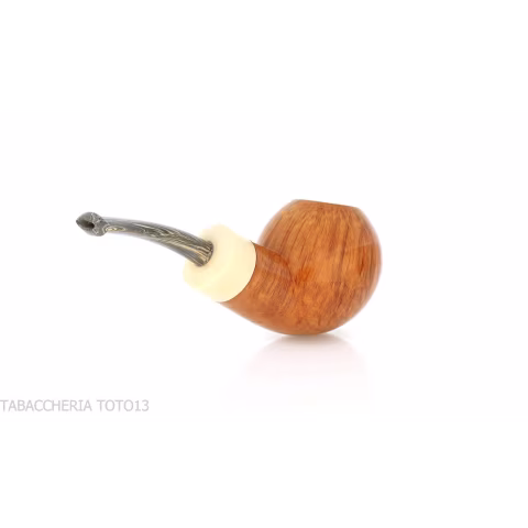 Francesco Ganci Hawkbill shaped pipe natural briar finish light - Tobacco Pipes - Natural root