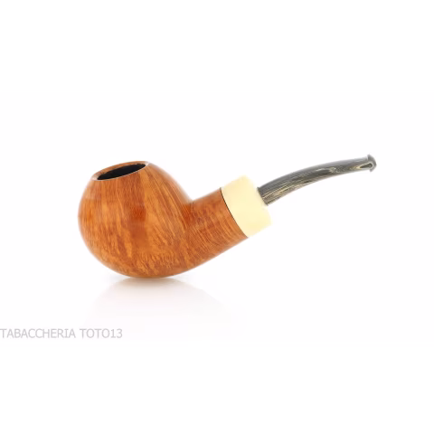 Francesco Ganci Hawkbill shaped pipe natural briar finish light - Tobacco Pipes - Natural root