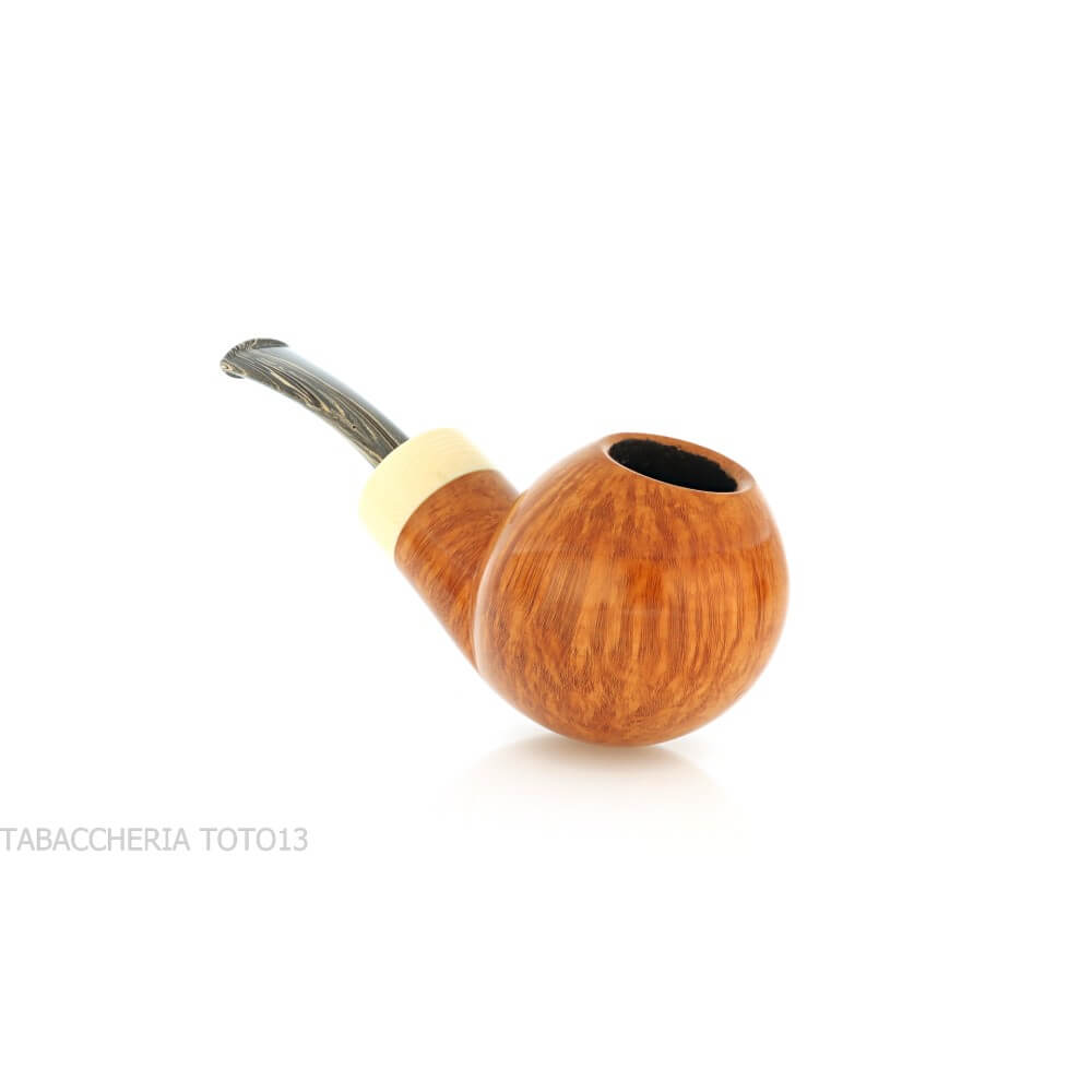 Francesco Ganci pipa forma Hawkbill finitura radica naturale - Ganci F. Pipemakers