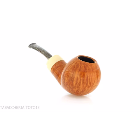 Francesco Ganci Hawkbill shaped pipe natural briar finish light - Tobacco Pipes - Natural root