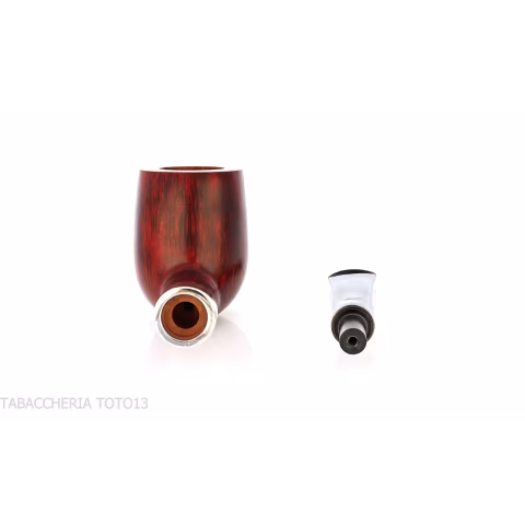 Mastro de Paja Billardpfeife Ciocco Rube Medium Burgundy - Tabakpfeifen