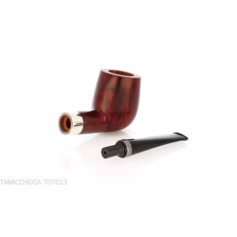 Mastro de Paja Billardpfeife Ciocco Rube Medium Burgundy - Tabakpfeifen