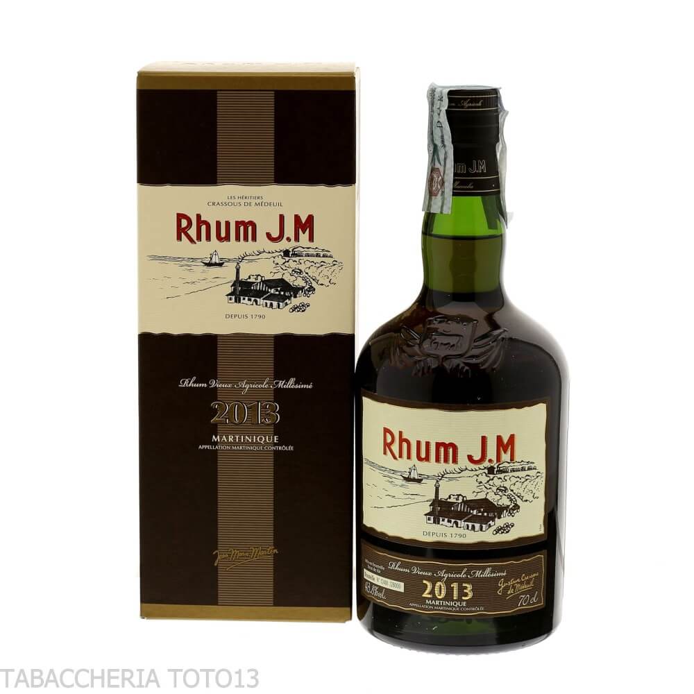 J.M. Rhum Agricole Vieux Millesime' 2013 Vol.43,8% Cl.70 - J.M. Distillery