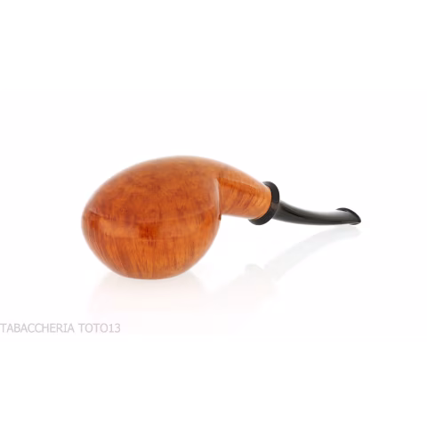 Francesco Ganci pipe tomato shaped pipe natural briar finish - Tobacco Pipes - Natural root