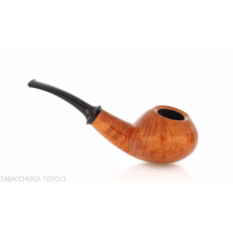 Francesco Ganci pipe tomato shaped pipe natural briar finish - Tobacco Pipes - Natural root