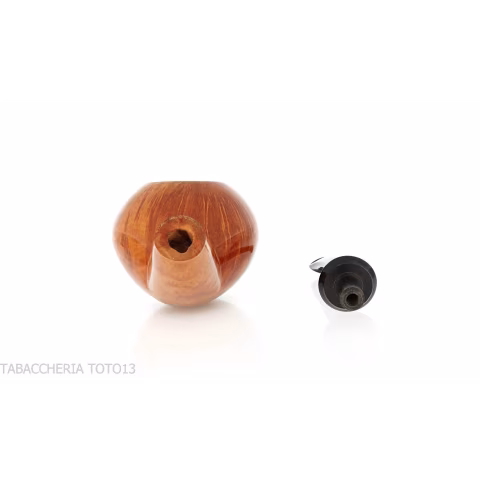 Francesco Ganci pipe tomato shaped pipe natural briar finish - Tobacco Pipes - Natural root