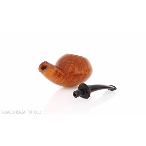 Francesco Ganci pipe tomato shaped pipe natural briar finish - Tobacco Pipes - Natural root