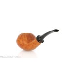 Francesco Ganci pipe tomato shaped pipe natural briar finish - Tobacco Pipes - Natural root