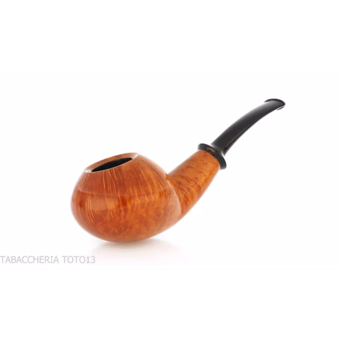 Francesco Ganci pipe tomato shaped pipe natural briar finish - Tobacco Pipes - Natural root