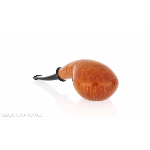 Francesco Ganci pipe tomato shaped pipe natural briar finish - Tobacco Pipes - Natural root