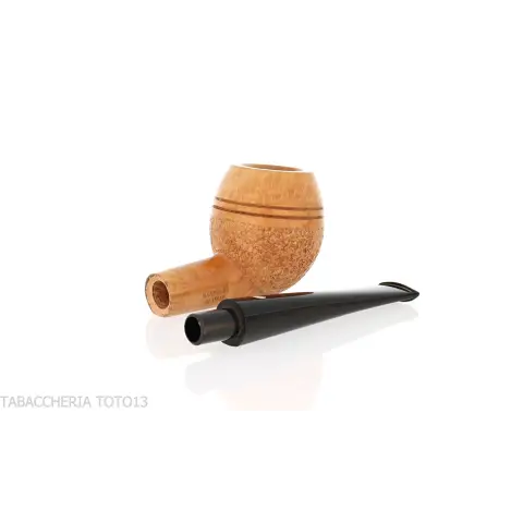 Mastro de Paja apple cutty shape pipe in rusticated briar - Tobacco Pipes - Natural root