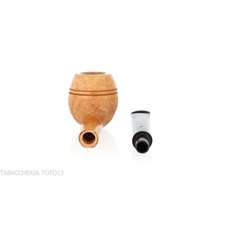 Mastro de Paja Pipe cutty Apple en bruyère rustique - Pipe Pour le Tabac - Racine naturelle