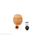 Mastro de Paja apple cutty shape pipe in rusticated briar - Tobacco Pipes - Natural root