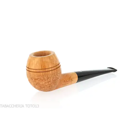 Mastro de Paja apple cutty shape pipe in rusticated briar - Tobacco Pipes - Natural root