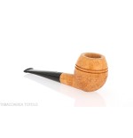 Mastro de Paja forma apple cutty in radica rusticata - Pipe