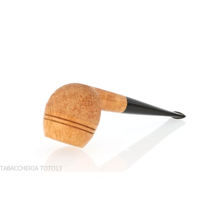 Mastro de Paja forma apple cutty in radica rusticata - Pipe
