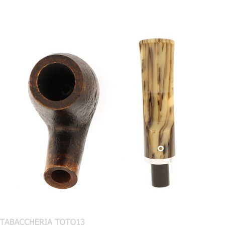 Pipe Révolution Mammuth courbée forme billard en bruyère sablée - Pipe Pour le Tabac - Racine naturelle