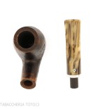 Pipe Révolution Mammuth courbée forme billard en bruyère sablée - Pipe Pour le Tabac - Racine naturelle