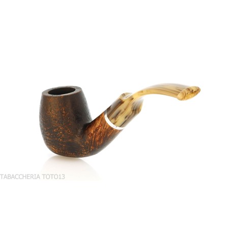 Pipe Révolution Mammuth courbée forme billard en bruyère sablée - Pipe Pour le Tabac - Racine naturelle