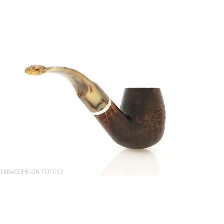 Pipe Révolution Mammuth courbée forme billard en bruyère sablée - Pipe Pour le Tabac - Racine naturelle