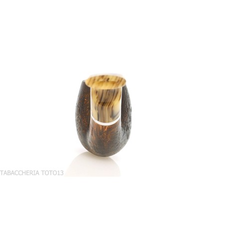 Pipa Revolution Mammuth forma de billar curvada en brezo pulido con chorro de arena - Pipas de Tabaco