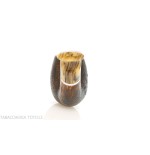 Revolution Mammuth pipe curved billiard shape in sandblasted briar - Tobacco Pipes - Natural root