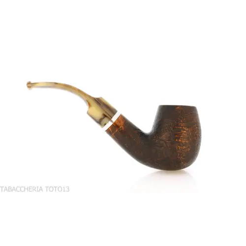 Pipe Révolution Mammuth courbée forme billard en bruyère sablée - Pipe Pour le Tabac - Racine naturelle