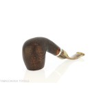 Revolution Mammuth pipe curved billiard shape in sandblasted briar - Tobacco Pipes - Natural root
