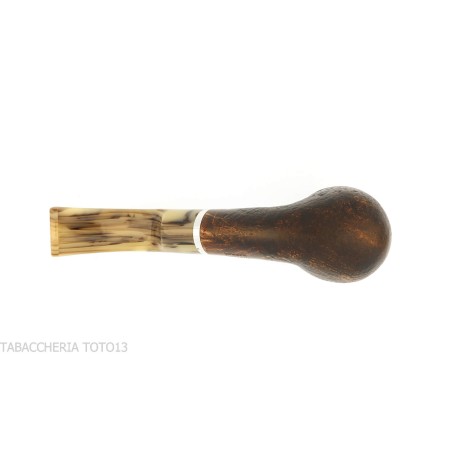 Revolution Mammuth pipe curved billiard shape in sandblasted briar - Tobacco Pipes - Natural root