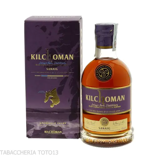Kilchoman Sanaig Bourbon-Sherry Cask Vol.46% Cl.70 - Licores