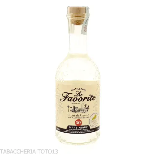 La Favorite Coeur de Canne rhum agricole blanc Vol.50% Cl.70 - Spiritueux - Jus de canne à sucre