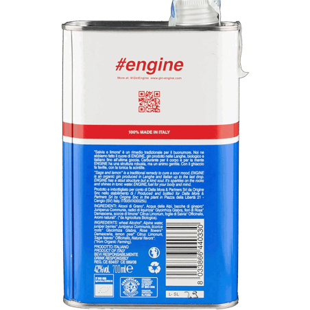 Engine Gin Vol.42% Cl.70 - Engine Oil inclusive