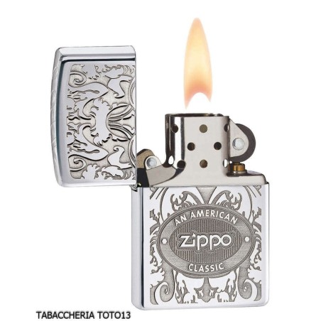 Zippo de combustible acabado american classic espejo del cromo - Alumbradores