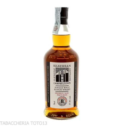 Kilkerran 8 y.o. sherry cask limited edition Vol.57,4% Cl.70 - Licores