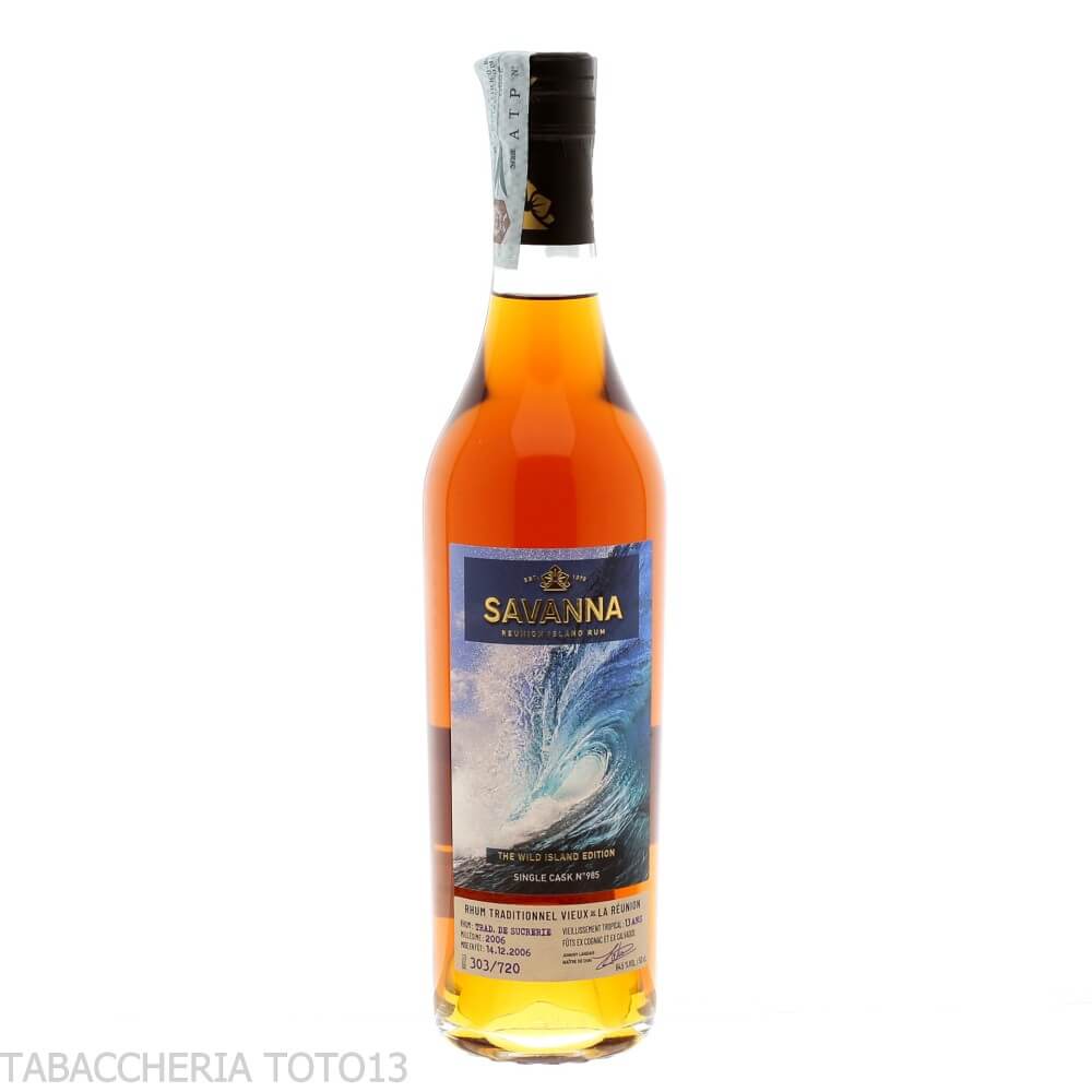 Savanna the wild island edition 2006 13 Ans ex Cognac et ex calvados Cask Vol.64,5% Cl.50 - Savanna Distillery