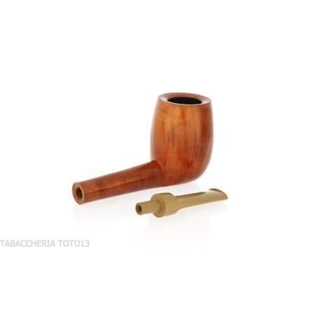 Pipa de brezo con forma de billar Francesco Ganci, acabado brillante - Pipas de Tabaco