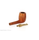 Pipa de brezo con forma de billar Francesco Ganci, acabado brillante - Pipas de Tabaco