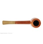 Francesco Ganci billiard shaped briar pipe with polished finish - Tobacco Pipes - Natural root