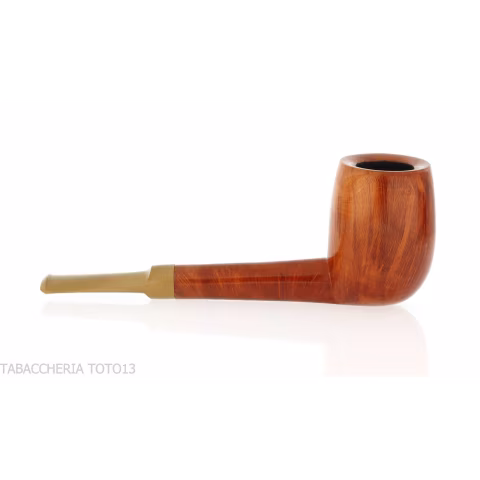 Francesco Ganci pipa forma billiard in radica finitura lucida - Pipe