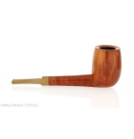 Francesco Ganci billiard shaped briar pipe with polished finish - Tobacco Pipes - Natural root