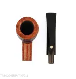 Mastro de Paja straight billiard pipe in rusticated briar - Tobacco Pipes - Natural root