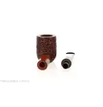 Mastro de Paja straight billiard pipe in rusticated briar - Tobacco Pipes - Natural root