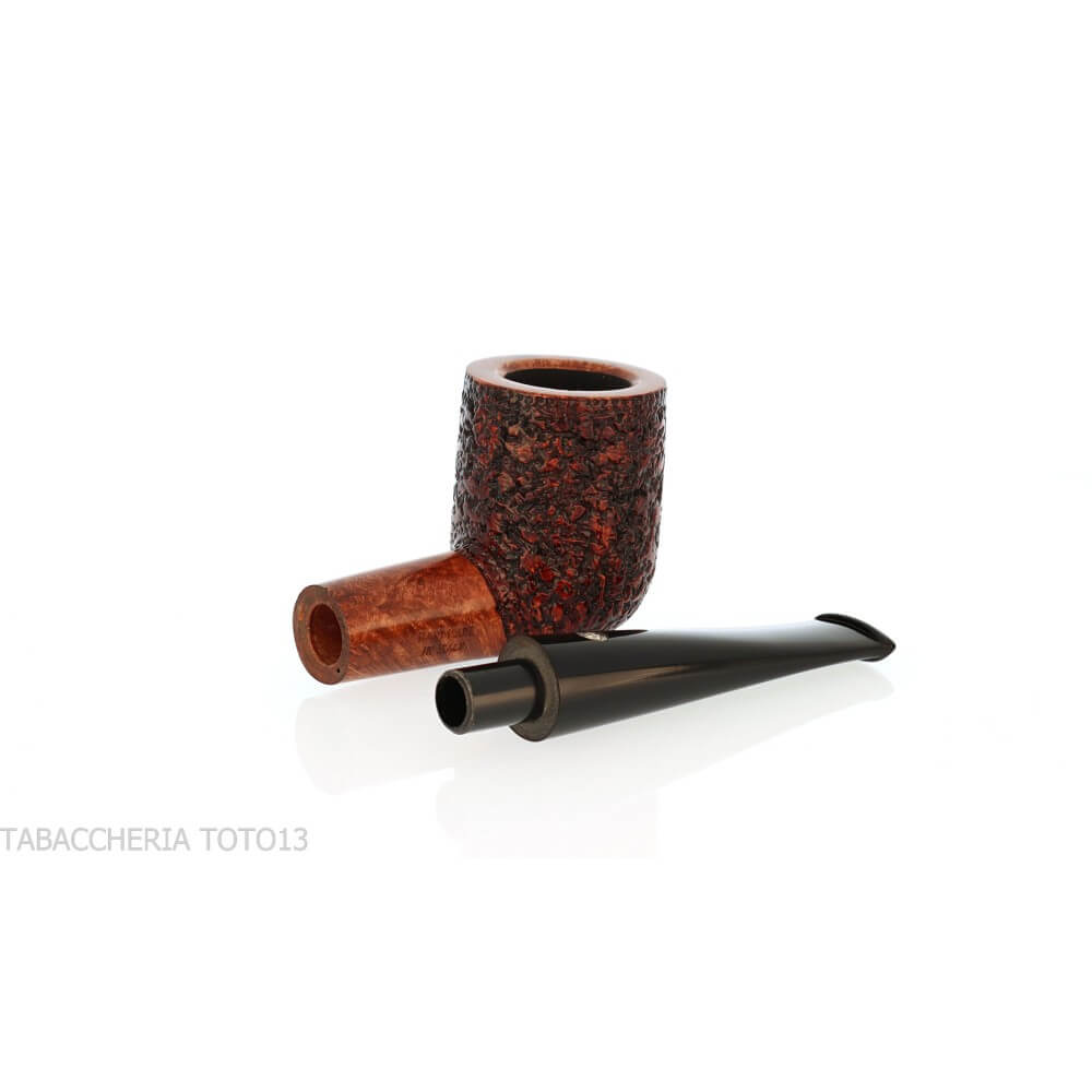 Pipe de billard droite Mastro de Paja en bruyère rustiquée - Mastro de Paja