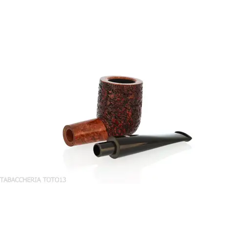 Mastro de Paja straight billiard pipe in rusticated briar - Tobacco Pipes - Natural root